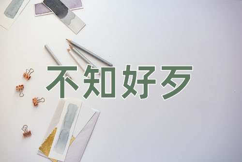 成语不知好歹