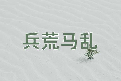 成语兵荒马乱