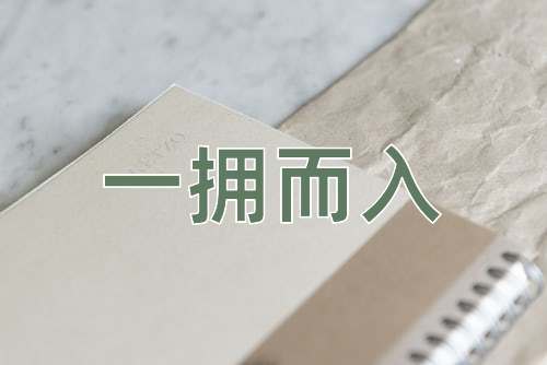 成语一拥而入