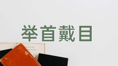 成语举首戴目