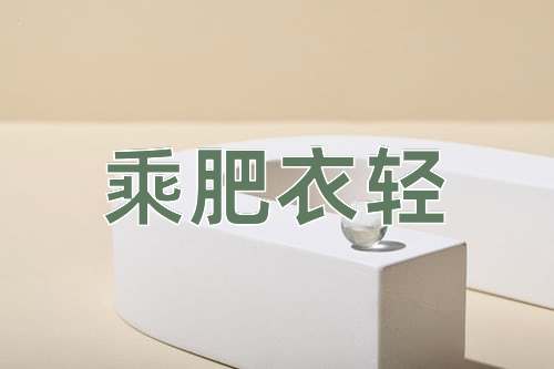 成语乘肥衣轻