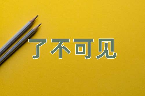 成语了不可见