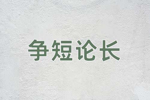成语争短论长