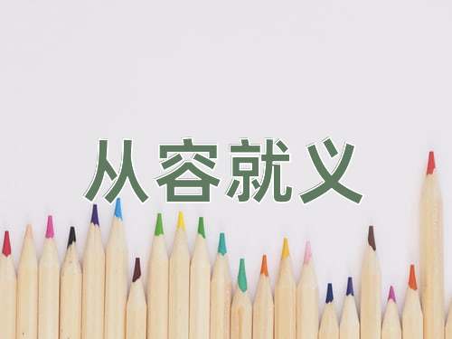 成语从容就义