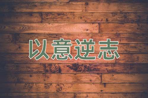 成语以意逆志