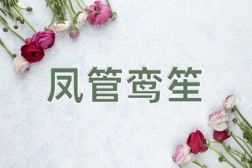 成语凤管鸾笙