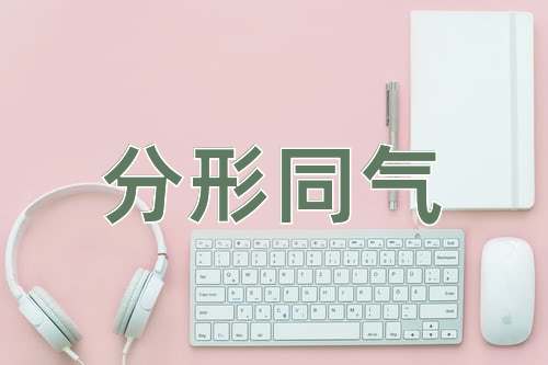 成语分形同气