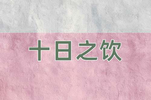 成语十日之饮