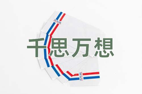 成语千思万想
