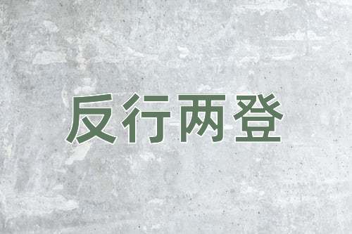 成语反行两登