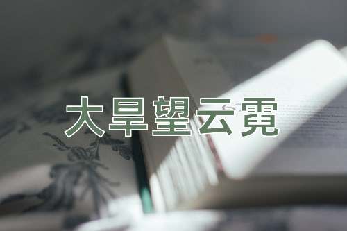 成语大旱望云霓
