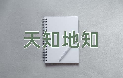 成语天知地知