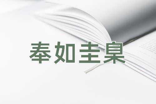 成语奉如圭臬