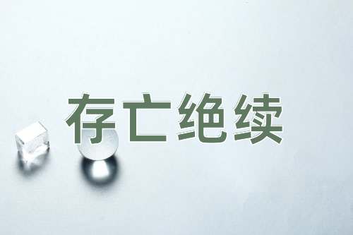成语存亡绝续