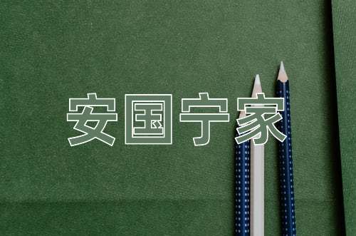成语安国宁家
