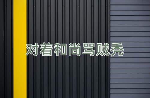 成语对着和尚骂贼秃