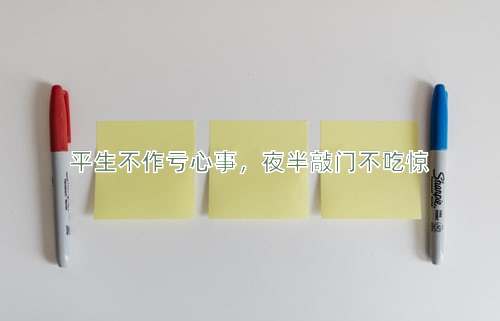 成语平生不作亏心事，夜半敲门不吃惊
