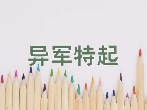 成语异军特起