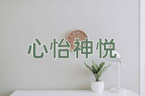 成语心怡神悦