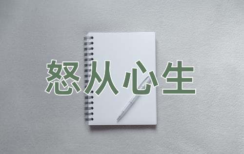 成语怒从心生