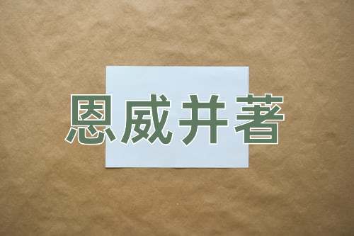 成语恩威并著