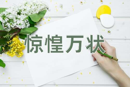 成语惊惶万状