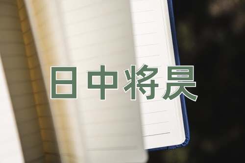 成语日中将昃