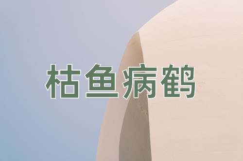 成语枯鱼病鹤