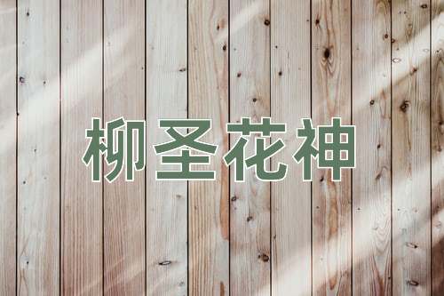 成语柳圣花神