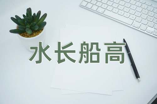 成语水长船高