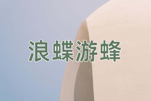 成语浪蝶游蜂