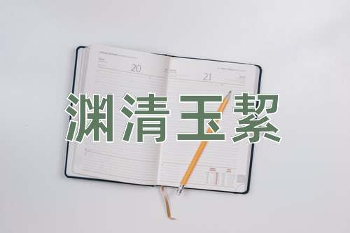 成语渊清玉絜