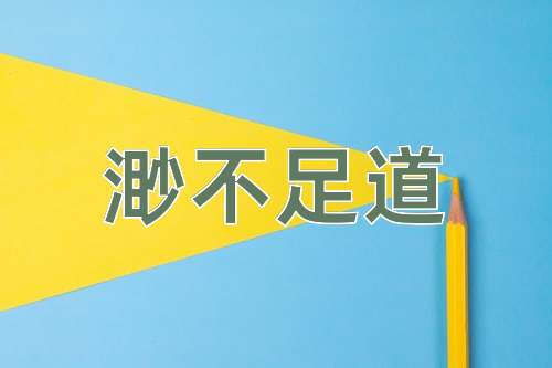 成语渺不足道