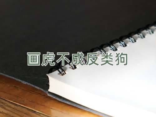 成语画虎不成反类狗