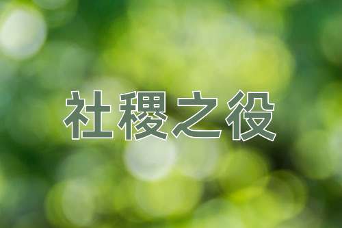 成语社稷之役
