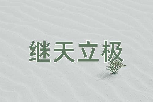 成语继天立极