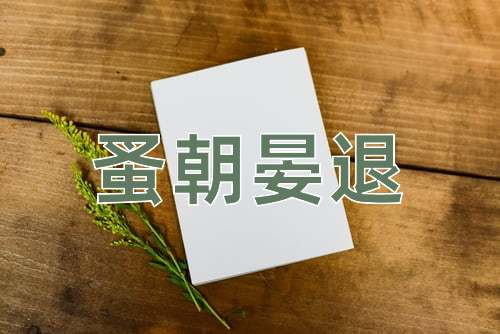 成语蚤朝晏退