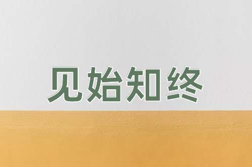 成语见始知终