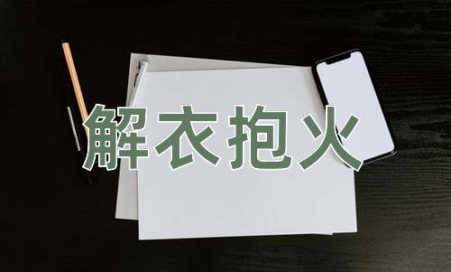 成语解衣抱火