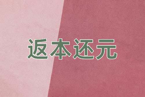 成语返本还元