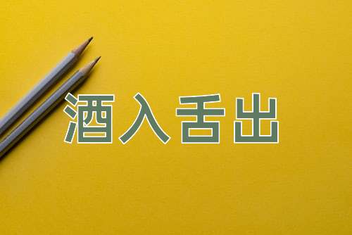 成语酒入舌出