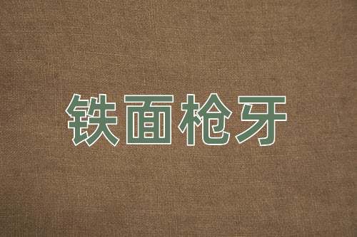 成语铁面枪牙