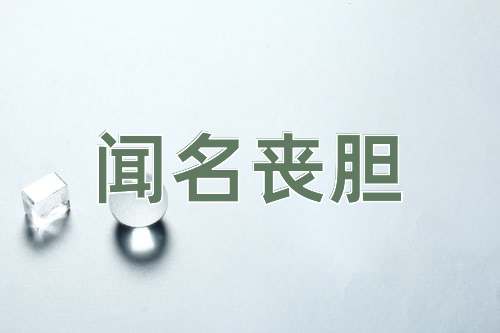 成语闻名丧胆