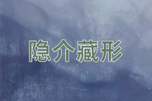 成语隐介藏形