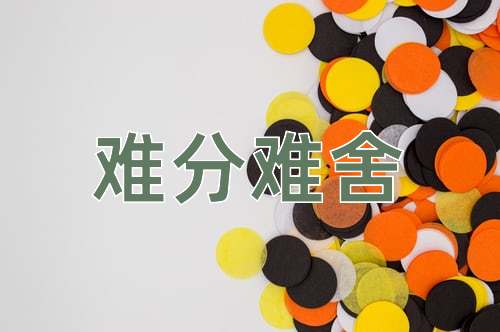成语难分难舍