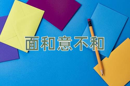 成语面和意不和