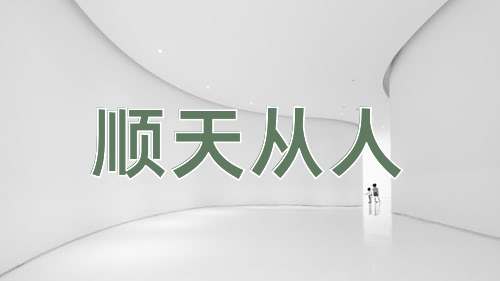 成语顺天从人