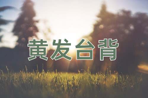 成语黄发台背