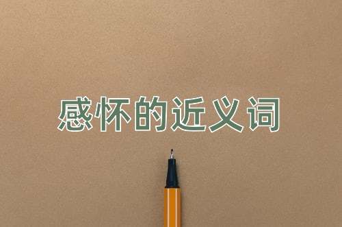 感怀的近义词