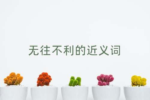 无往不利的近义词